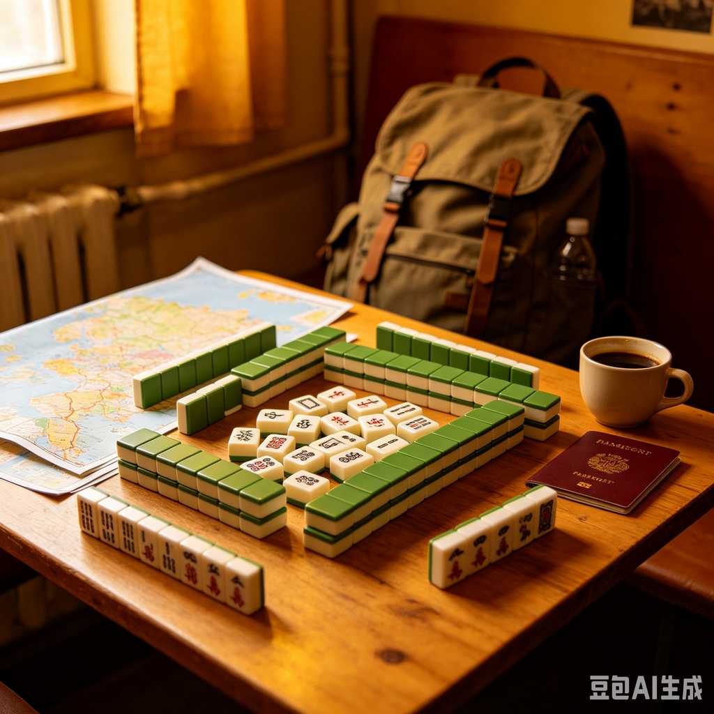 classic oriental board game mahjong